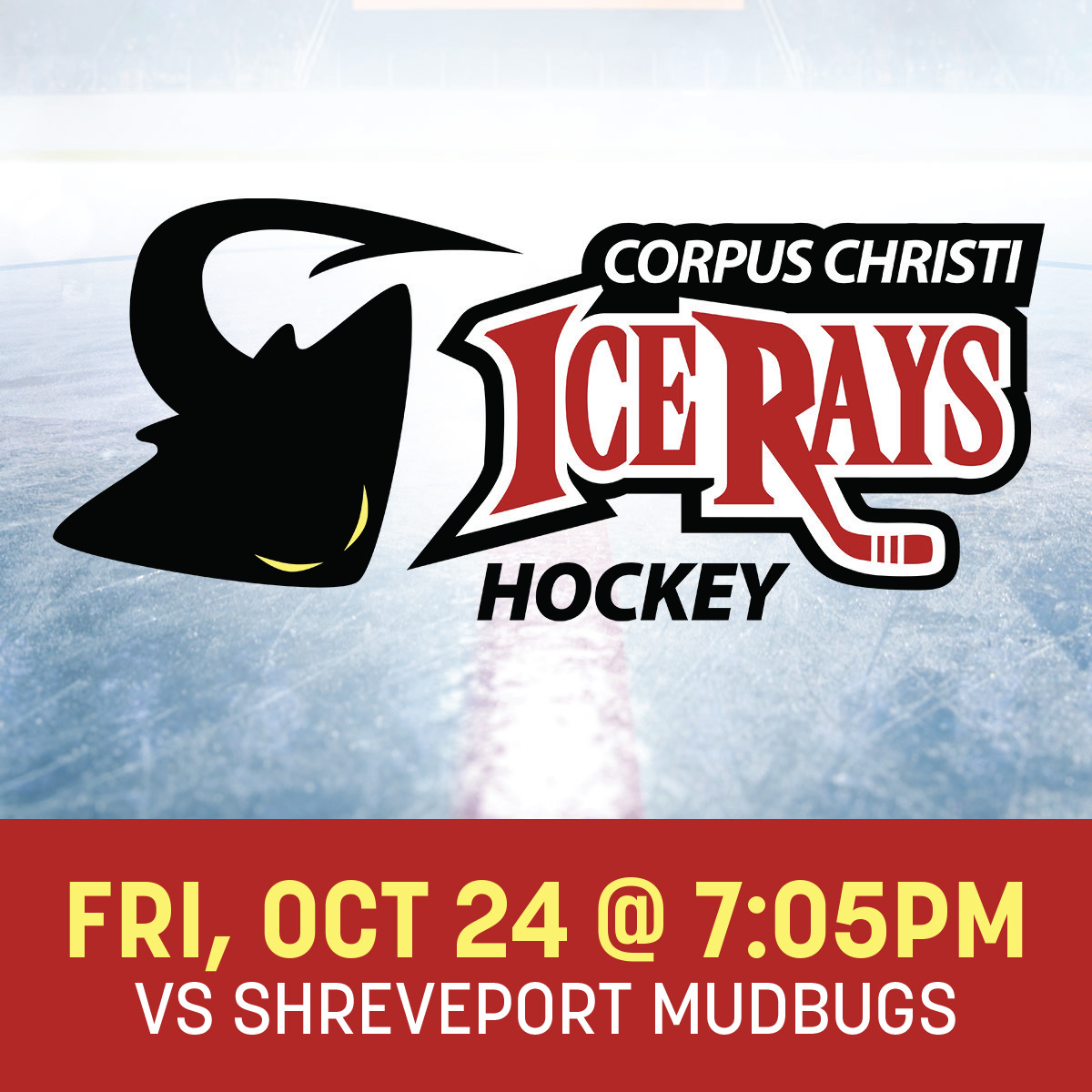 Corpus Christi IceRays vs Shreveport Mudbugs 