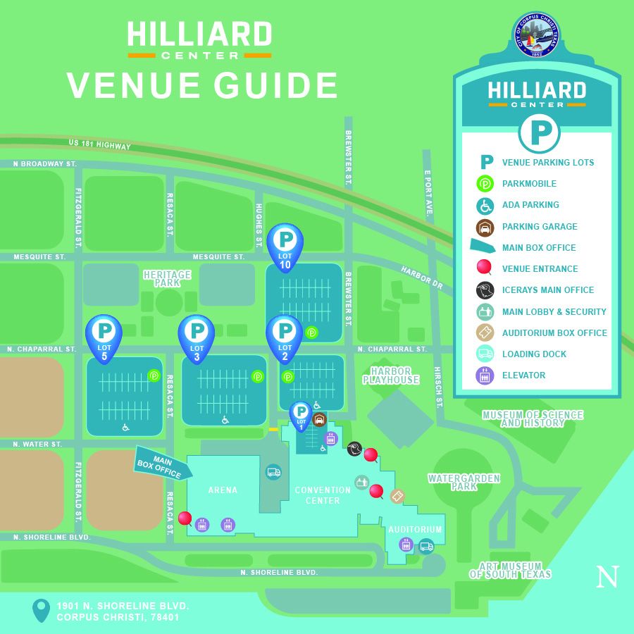 Event Parking Map Hilliard Center